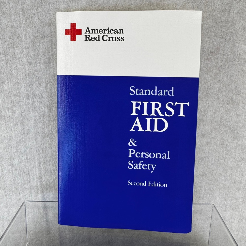 Vintage American Red Cross Standard First Aid & Personal Safety Book 1981 Ed